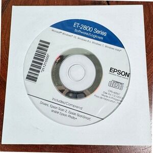 Epson ET-2800 Series Software Drivers CD-ROM CPD-60067 Windows 10 8 7 Vista